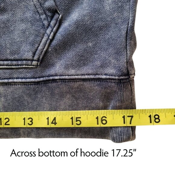 NWT GAP Teen Boys Pullover Hoodie in Dark Gray Mineral Wash Super Soft size L 10 - Picture 11 of 15